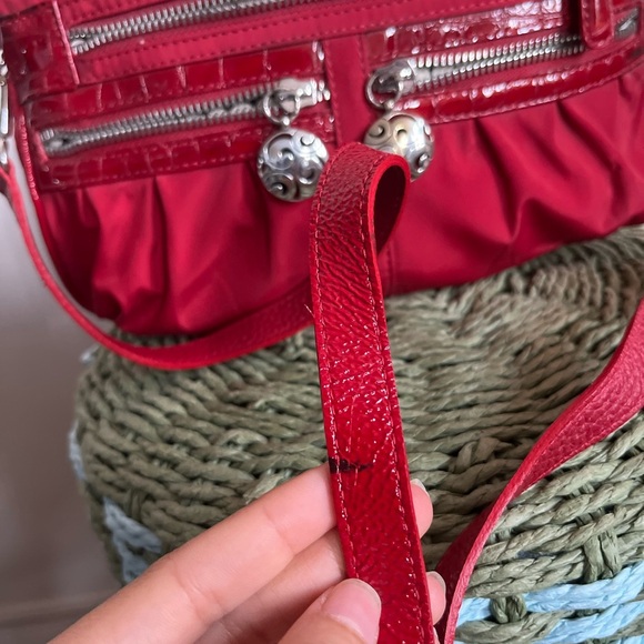 Brighton VTG Red Crossbody Nylon Bag - Picture 4 of 16